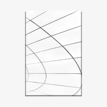 لوحة هندسية - خطوط متداخلة - خلفية بيضاء - حديثة - لوحات فن عصري - لوحات كانفاس