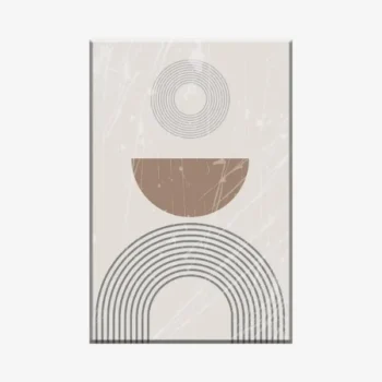 لوحة فن عصري - أشكال هندسية - ألوان محايدة - هادئ - لوحات فنية مودرن - لوحات كانفاس