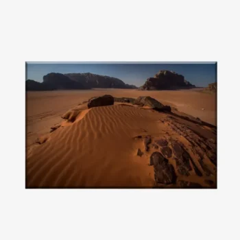 لوحة طبيعة هادئة - كثبان رملية - ألوان دافئة - مشمس - لوحات طبيعة - لوحات كانفاس