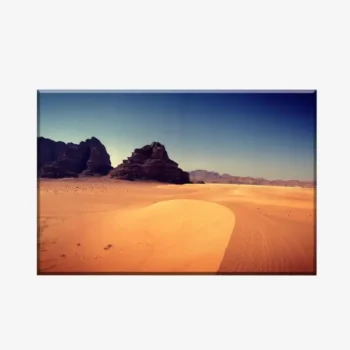 لوحة طبيعة هادئة - صحراء - سماء زرقاء - مشمس - لوحات مناظر طبيعية - لوحات كانفاس