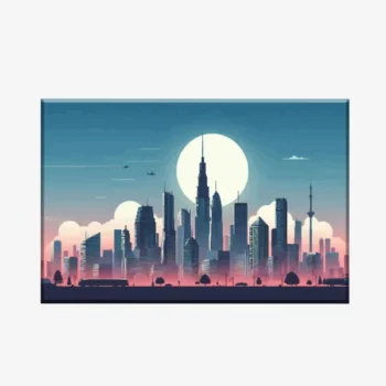 لوحات كانفاس جدارية فخمة  مباني  GEB3